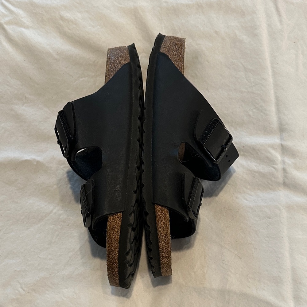 Birkenstock Black Two-Strap Arizona Sandals - Picture 4 of 6